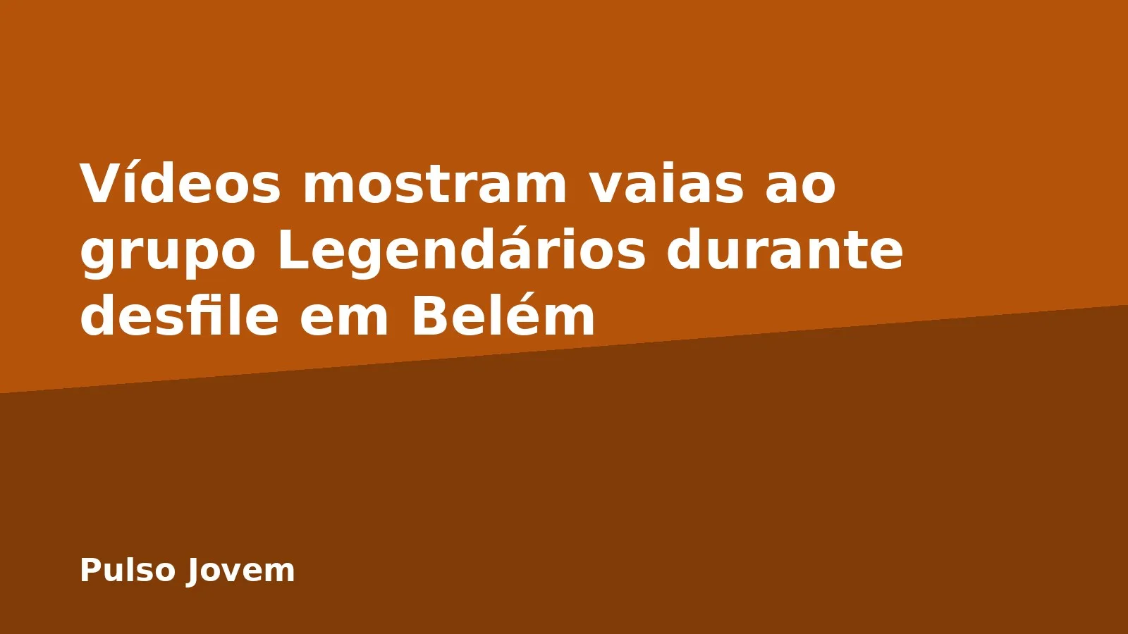Vídeos mostram vaias ao grupo Legendários durante desfile em Belém