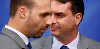 PF: Eduardo e Flávio pediram reunião com Vorcaro em dia de mudança aos EUA