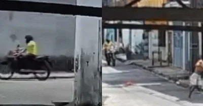 Câmeras registram fuga de homem baleado no Tapanã, em Belém