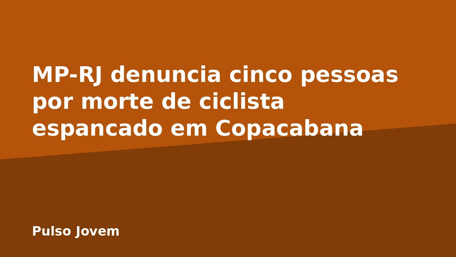 MP-RJ denuncia cinco pessoas por morte de ciclista espancado em Copacabana
